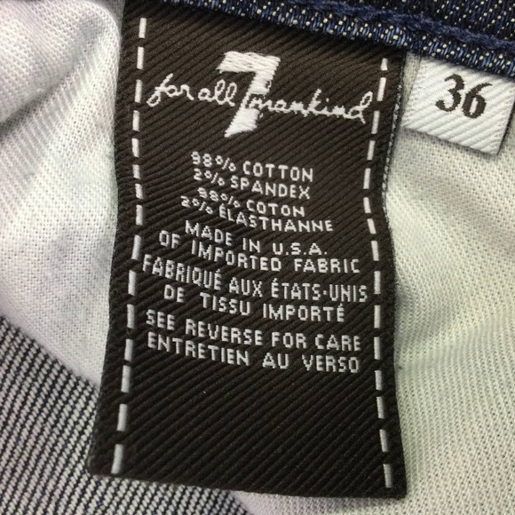 7 for all Mankind Austyn Men's Medium Wash Cotton Blend Straight Leg Jeans 36 - Picture 8 of 14